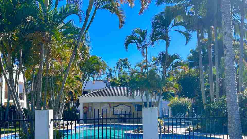 Villa Casablanca resort aerial view